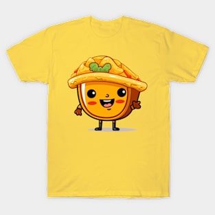 kawaii Taco cehees T-Shirt cute potatofood funny T-Shirt